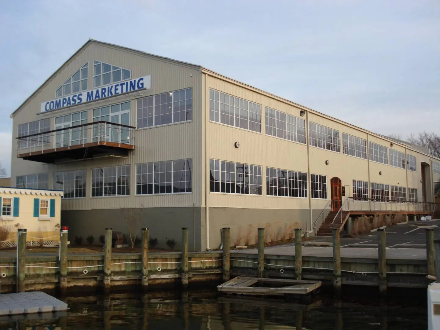 In 2007, The Big Shed, an old boat building structure on Spa Creek in Annapolis, is converted to Class A office space with a maritime flair.